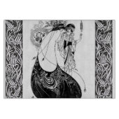 Peacock Rok Beardsley Art Nouveau Snijplank (Voorkant)