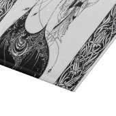 Peacock Rok Beardsley Art Nouveau Snijplank (Hoek)