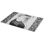 Peacock Rok Beardsley Art Nouveau Snijplank (Hoek)