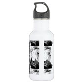 Peacock Rok Beardsley Art Nouveau Waterfles (Achterkant)