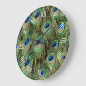 Peacock Roman Numeral Clock Grote Klok (Hoek)