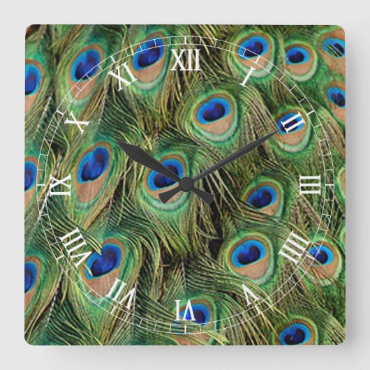 Peacock Roman Numerieke klok (Voorkant)
