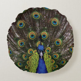 Peacock Rond Kussen