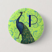  Peacock Ronde Button 5,7 Cm (Voorkant)