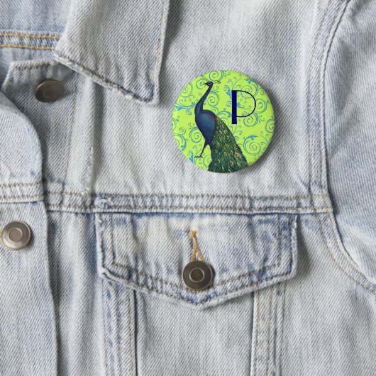  Peacock Ronde Button 5,7 Cm (In situ)