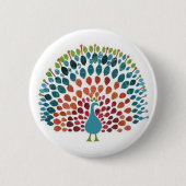 Peacock Ronde Button 5,7 Cm (Voorkant)