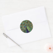 Peacock Ronde Sticker (Envelop)