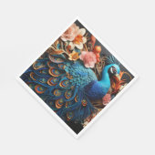 Peacock Rozen Elegant  papier servetten (Hoek)