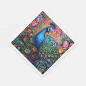 Peacock Rozen Elegant  papier servetten (Hoek)