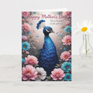  Peacock Rozen Moederdag Kaart