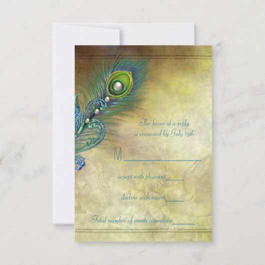 Peacock RSVP (Achterkant)