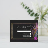  Peacock RSVP-kaart RSVP Kaartje (Staand voorkant)