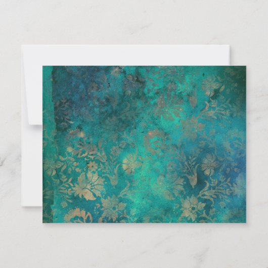  Peacock RSVP Kaartje (Achterkant)