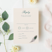 Peacock RSVP Kaartje