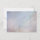 Peacock RSVP Wedding Response Kaart met maaltijdop (Achterkant)