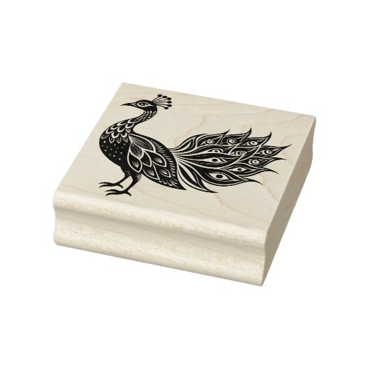 Peacock Rubber Stamp Rubberstempel (Stempel)