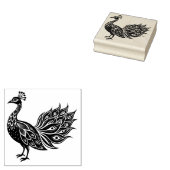 Peacock Rubber Stamp Rubberstempel (Gestempeld)