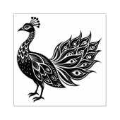 Peacock Rubber Stamp Rubberstempel (Afrduk)