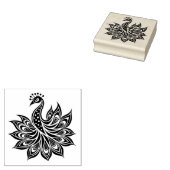 Peacock Rubber Stamp Rubberstempel (Gestempeld)