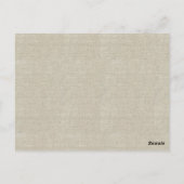 Peacock Rustic Wedding Table Number Kaart (Achterkant)