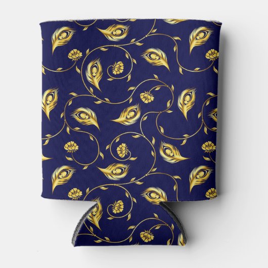 Peacock Sari Pattern Blikjeskoeler (Voorkant)