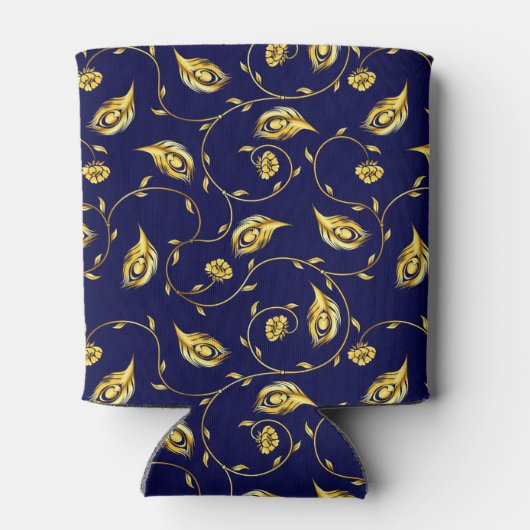 Peacock Sari Pattern Blikjeskoeler (Achterkant)