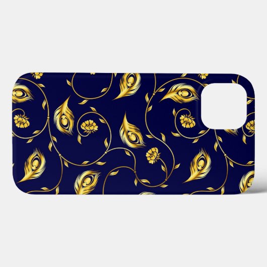 Peacock Sari Pattern Case-Mate iPhone Case (Achterkant (horizontaal))