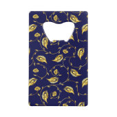 Peacock Sari Pattern Creditkaart Flessenopener (Achterkant)