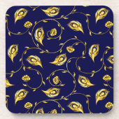 Peacock Sari Pattern Drankjes Onderzetter (Voorkant)