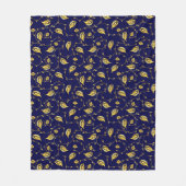 Peacock Sari Pattern Fleece Deken (Voorkant)