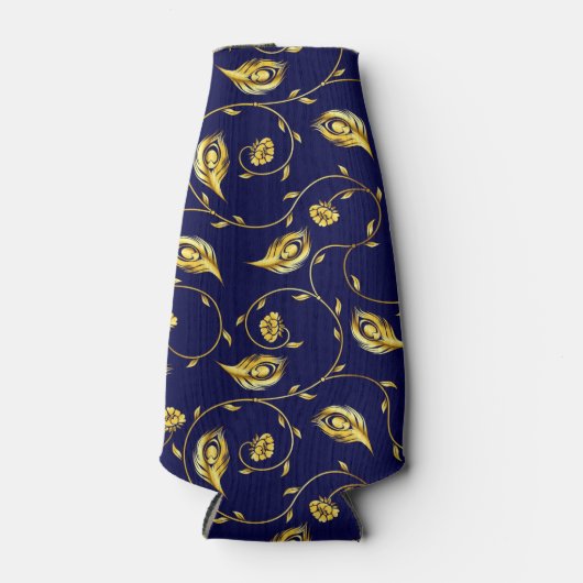 Peacock Sari Pattern Flesjeskoeler (Voorkant)