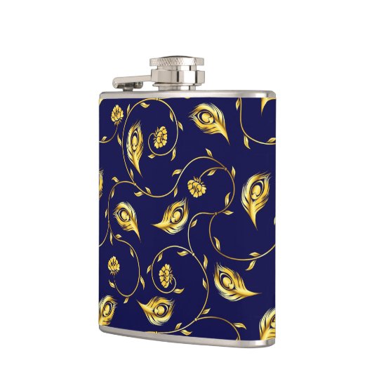 Peacock Sari Pattern Heupfles (Links)