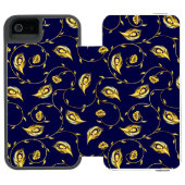 Peacock Sari Pattern Incipio iPhone Portemonnee Hoesje (Agenda Open)