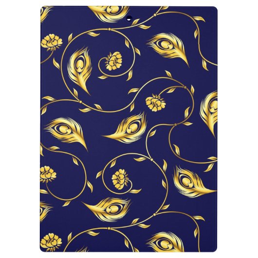 Peacock Sari Pattern Klembord (Achterkant)