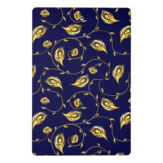 Peacock Sari Pattern Mini Klembord (Achterkant)