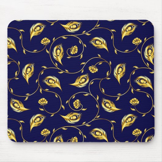 Peacock Sari Pattern Muismat (Voorkant)