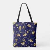 Peacock Sari Pattern Tote Bag (Achterkant)