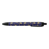 Peacock Sari Pattern Zwarte Inkt Pen (Bodem)