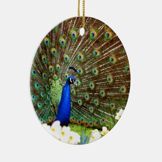 Peacock-schermen Keramisch Ornament (Rechts)