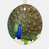 Peacock-schermen Keramisch Ornament (Links)