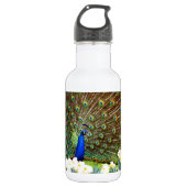 Peacock-schermen Waterfles (Voorkant)