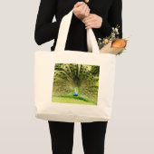Peacock-schermkleuren Grote Tote Bag (Voorkant (product))
