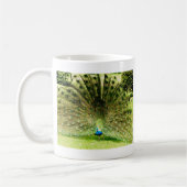 Peacock-schermkleuren Koffiemok (Links)