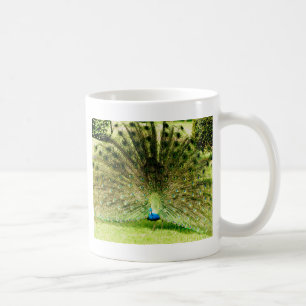 Peacock-schermkleuren Koffiemok