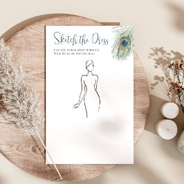 Peacock Schets het Dress Vrijgezellenfeest Game