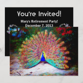 Peacock schilderen Kaart (Voorkant / Achterkant)