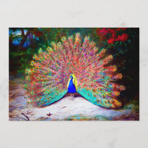  Peacock schilderen Kaart