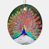  Peacock schilderen Keramisch Ornament (Links)