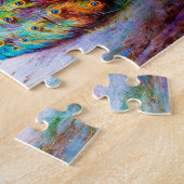  Peacock schilderen Legpuzzel (Zijkant)