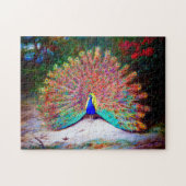 Peacock schilderen Legpuzzel (Horizontaal)